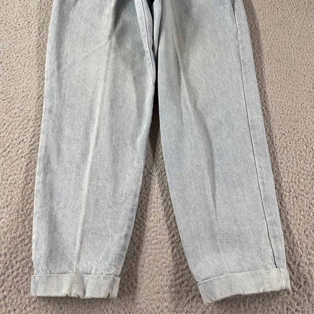 Vintage 70s Womens Pleated Jeans Suspender High Waist Fits 26x28 USA RARE *Read - Picture 4 of 15